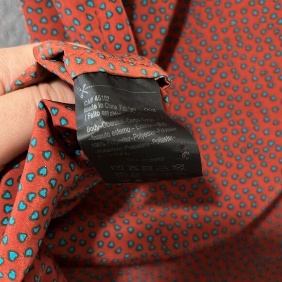 MAISON SCOTCH La Femme Selon Marie Blouse Long Sleeve Button Up Heart, Size 1(4) - Picture 10 of 10